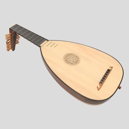 Muzikkon Lute Descant Lute 7 Corso Variegato Rosewood Lacewood