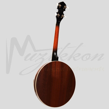 Heartland 4 String 17 Fret Irish Tenor Banjo Left Handed Player Series With Closed Solid Back