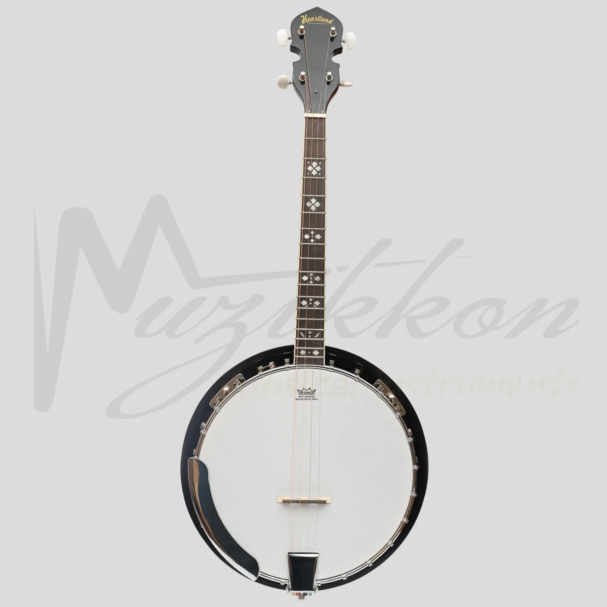 Heartland 4 String 17 Fret Irish Tenor Banjo Player Series With Closed Solid Back Sunburst Finish