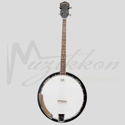 Heartland 4 String Banjo 19 Frets Irish Tenor 24 Bracket With Closed Solid Back