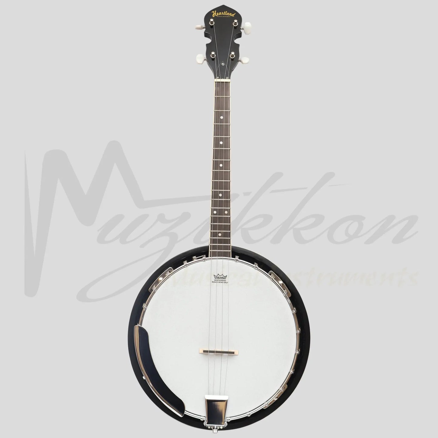 Heartland 4 String Banjo Closed Solid Back 17 Fret Irish Tenor Short Scale