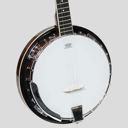 Heartland 5 String Irish Banjo 24 Bracket mit geschlossenem, massivem Boden und 5. Mechanik