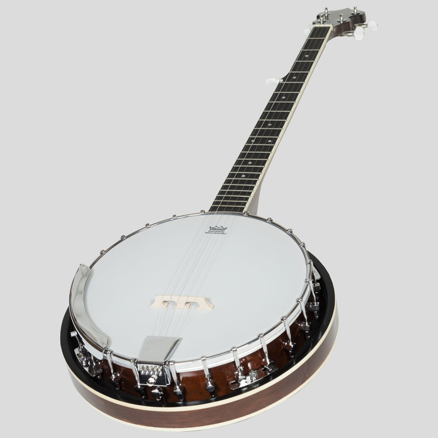 Heartland 5 String Irish Banjo 24 Bracket mit geschlossenem, massivem Boden und 5. Mechanik