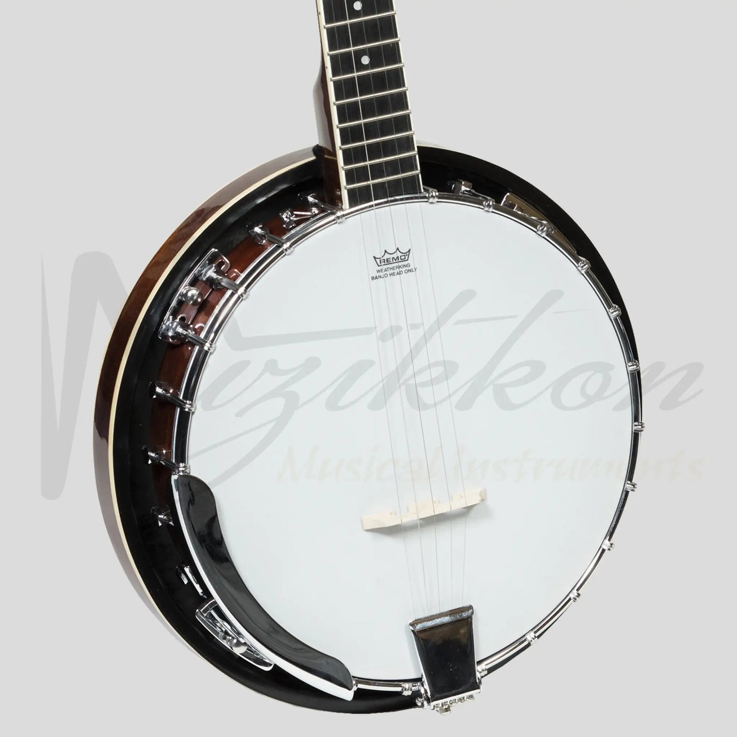 Heartland 5 String Irish Banjo 24 Bracket With Closed Solid Back And Geared 5Th Tuner