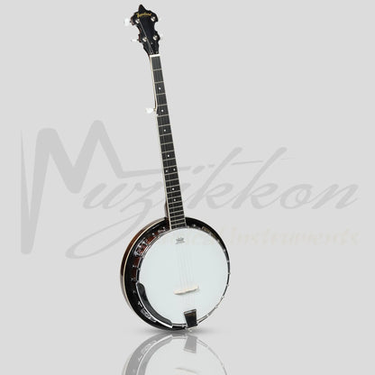 Heartland 5 String Irish Banjo 24 Bracket With Closed Solid Back And Geared 5Th Tuner