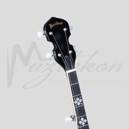 Heartland 5 String Irish Banjo Player Series 24 Bracket With Closed Solid Back Sunburst Finish