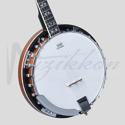 Heartland 5 String Irish Banjo Player Series 24 Bracket With Closed Solid Back Sunburst Finish