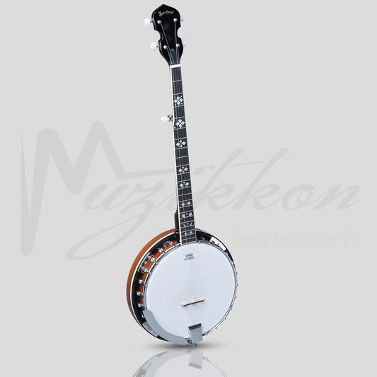 Heartland 5 String Irish Banjo Player Series 24 Bracket With Closed Solid Back Sunburst Finish