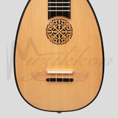 Heartland Baroque Ukulele 4 String Concert Variegated Walnut And Lacewood