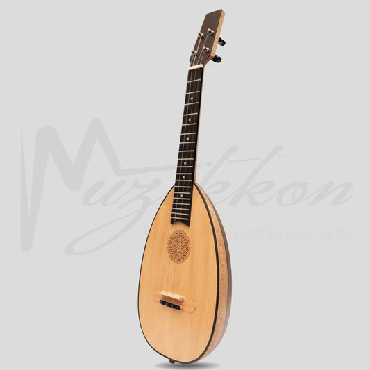 Heartland Baroque Ukulele 4 String Tenor Variegated Rosewood And Lacewood