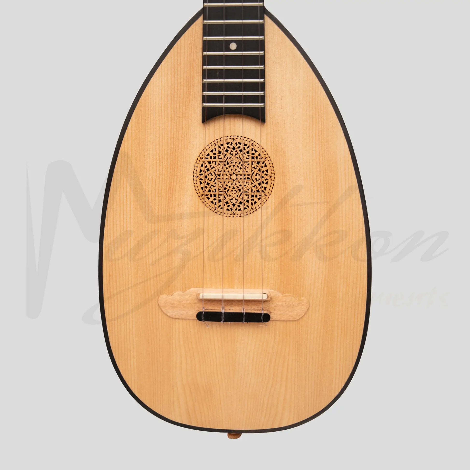 Heartland Baroque Ukulele 4 String Tenor Variegated Walnut And Lacewood