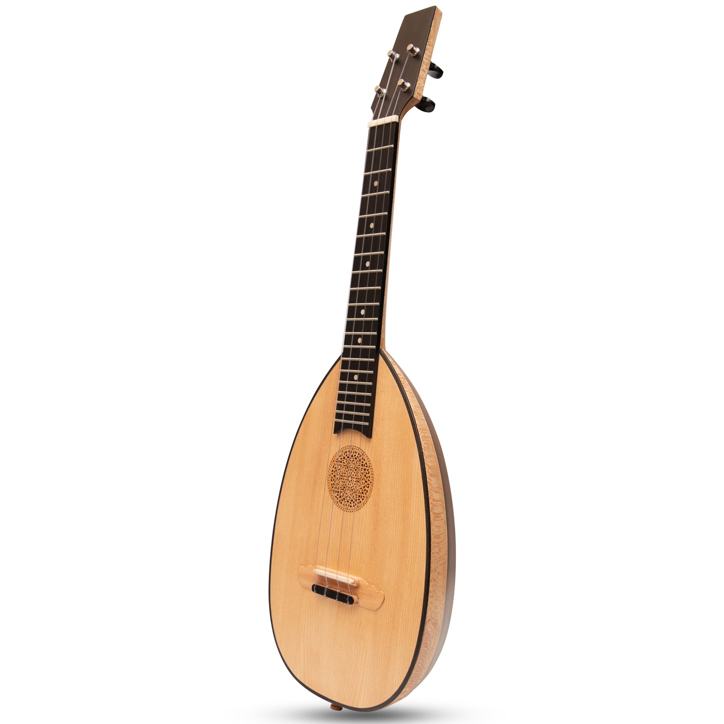 Heartland Baroque Ukulele, 4 corde tenore variegato palissandro e pizzo