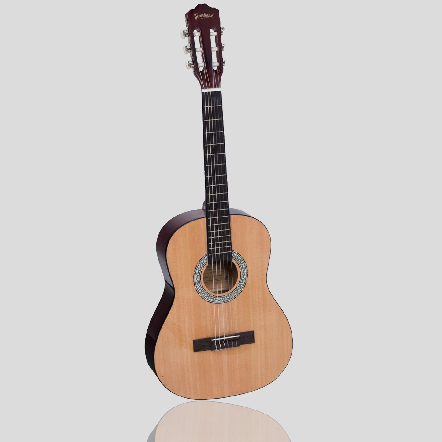 Heartland 3-4 Student Beginners Nylon Classic Guitar Pack Natural Finish