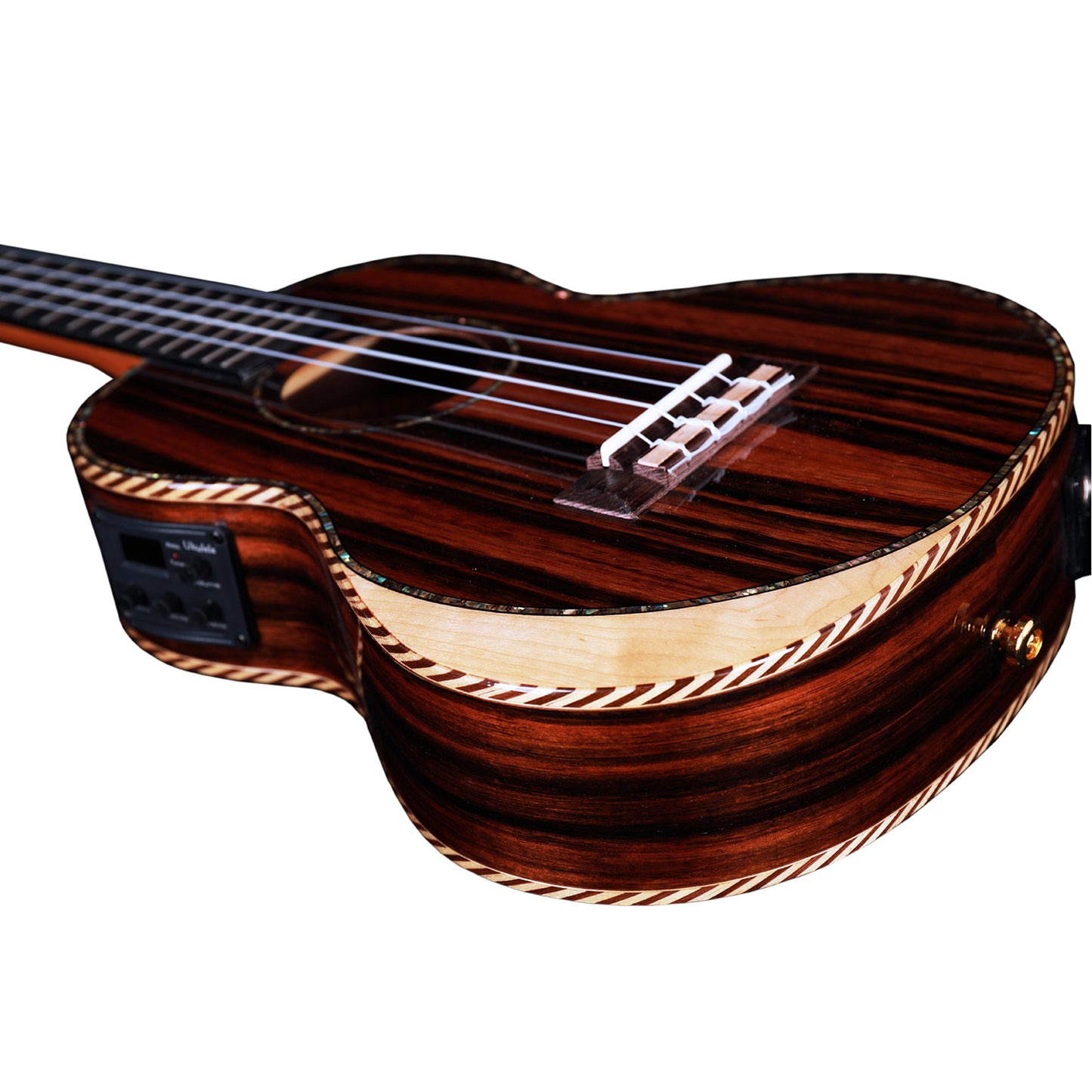 Heartland Concerto Ukulele Ebony con EQ