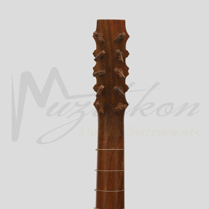 Heartland Sellas Baroque Guitar 5 Course Left Hand Variegated Walnut Rosewood