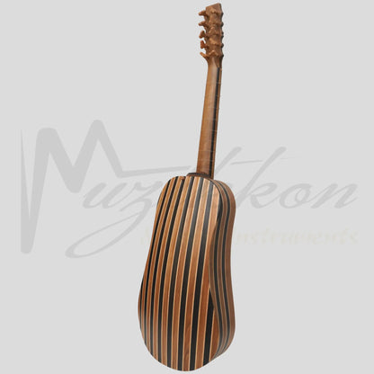 Heartland Sellas Baroque Guitar 5 Course Variegated Walnut Ebony