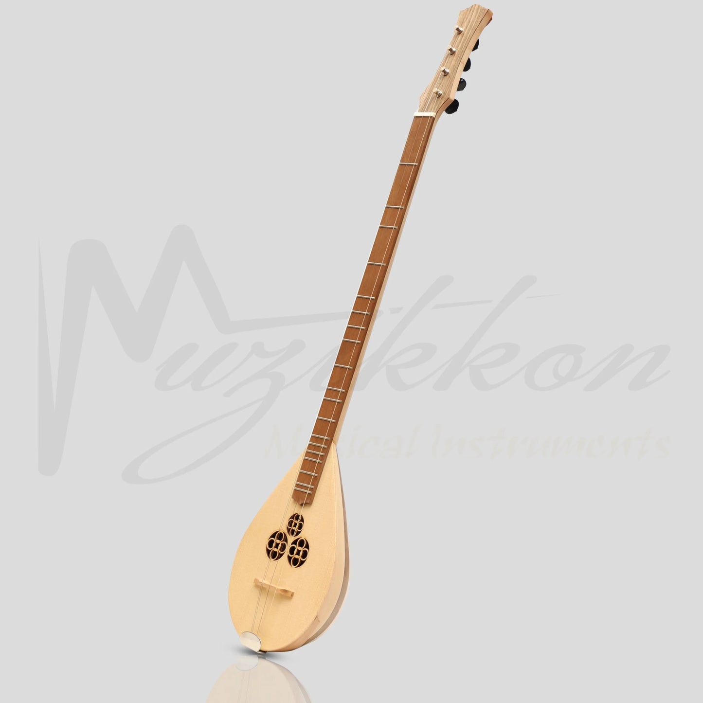 Heartland Wildwood Dulcimer Banjo 4 String Left Hand Walnut/Lacewood