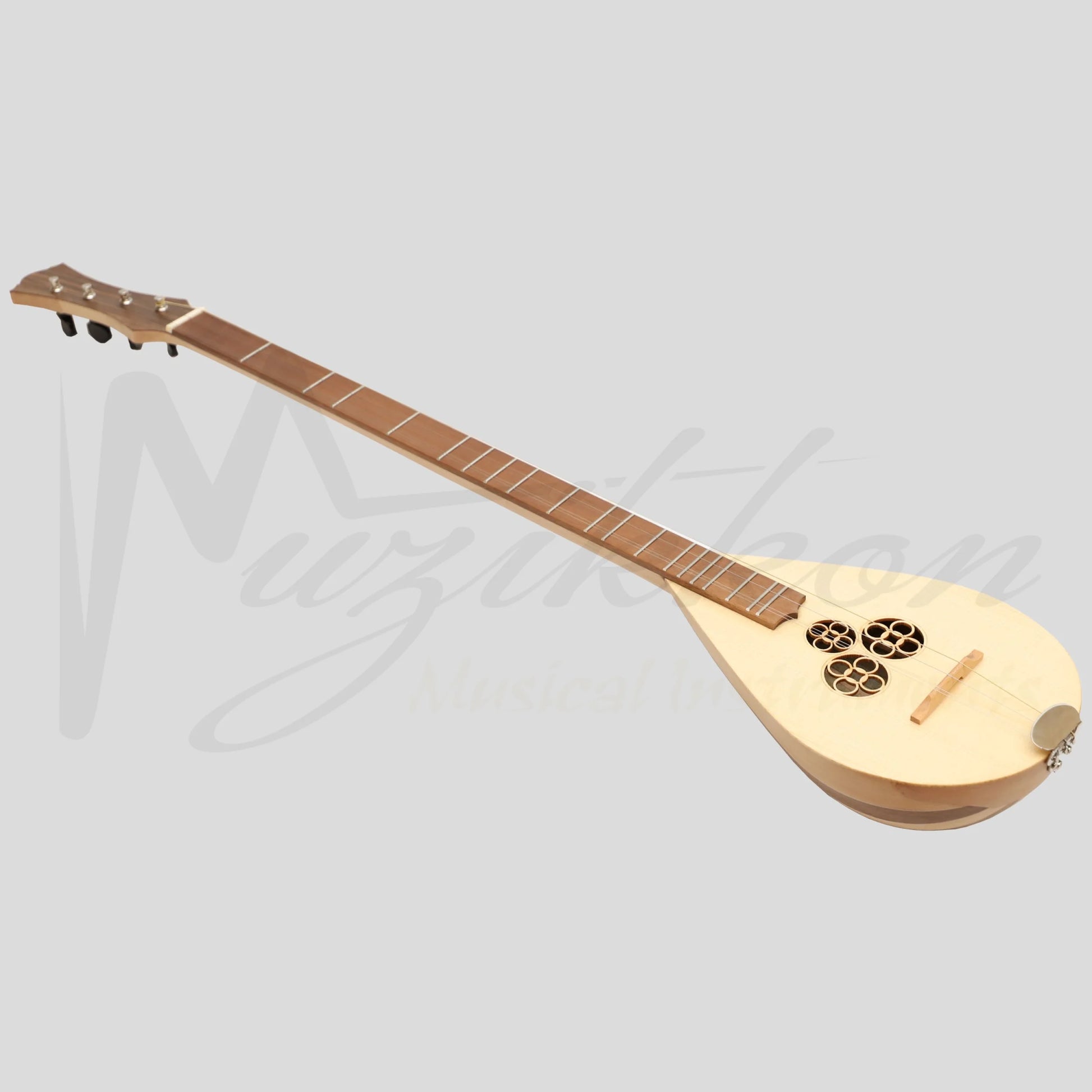 Heartland Wildwood Dulcimer Banjo 4 String Variegated Walnut Lacewood Left Hand