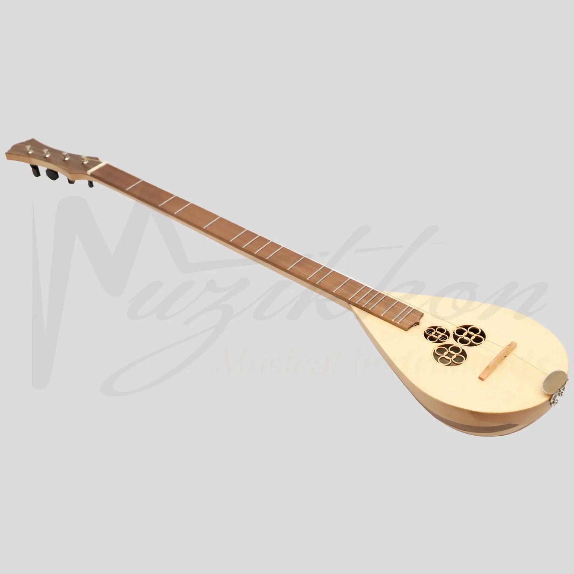 Heartland Wildwood Dulcimer Banjo 4 String Variegated Walnut Lacewood Left Hand