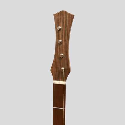 Heartland Wildwood Dulcimer Banjo, 4 corde variegate Walnut Lacewood mano sinistra