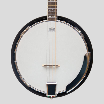 Heartland 4 Corde 17 Fret Irish Tenor Banjo Left Handed Player Series con finitura chiusa e solida sunburst