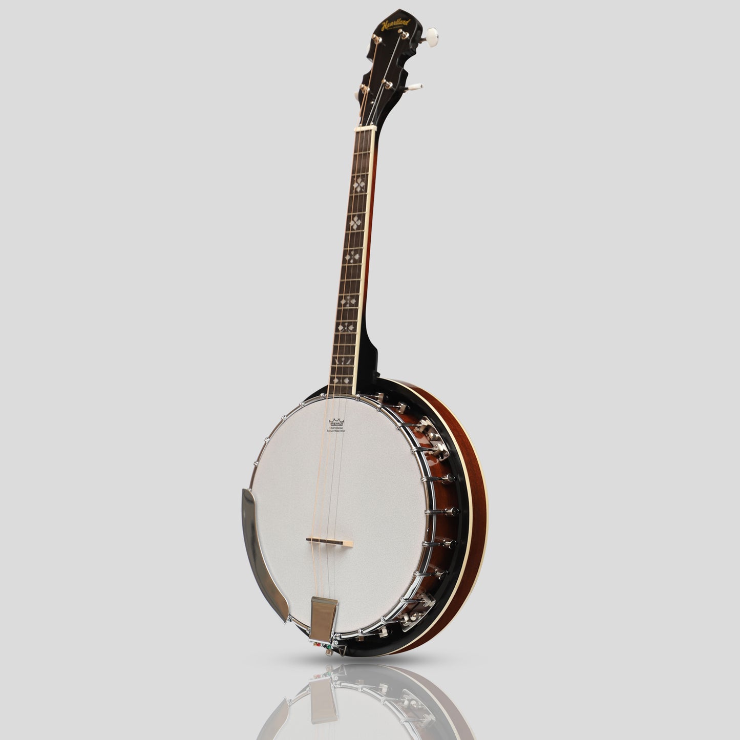 Heartland 4 Saiter 17 Bünde Irischer Tenor-Banjospieler Serie mit geschlossenem Sunburst-Finish mit festem Rücken