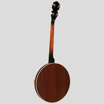 Heartland 4 String 19 Fret Irish Tenor Banjo serie di giocatori mancini con finitura chiusa Solid Back Sunburst