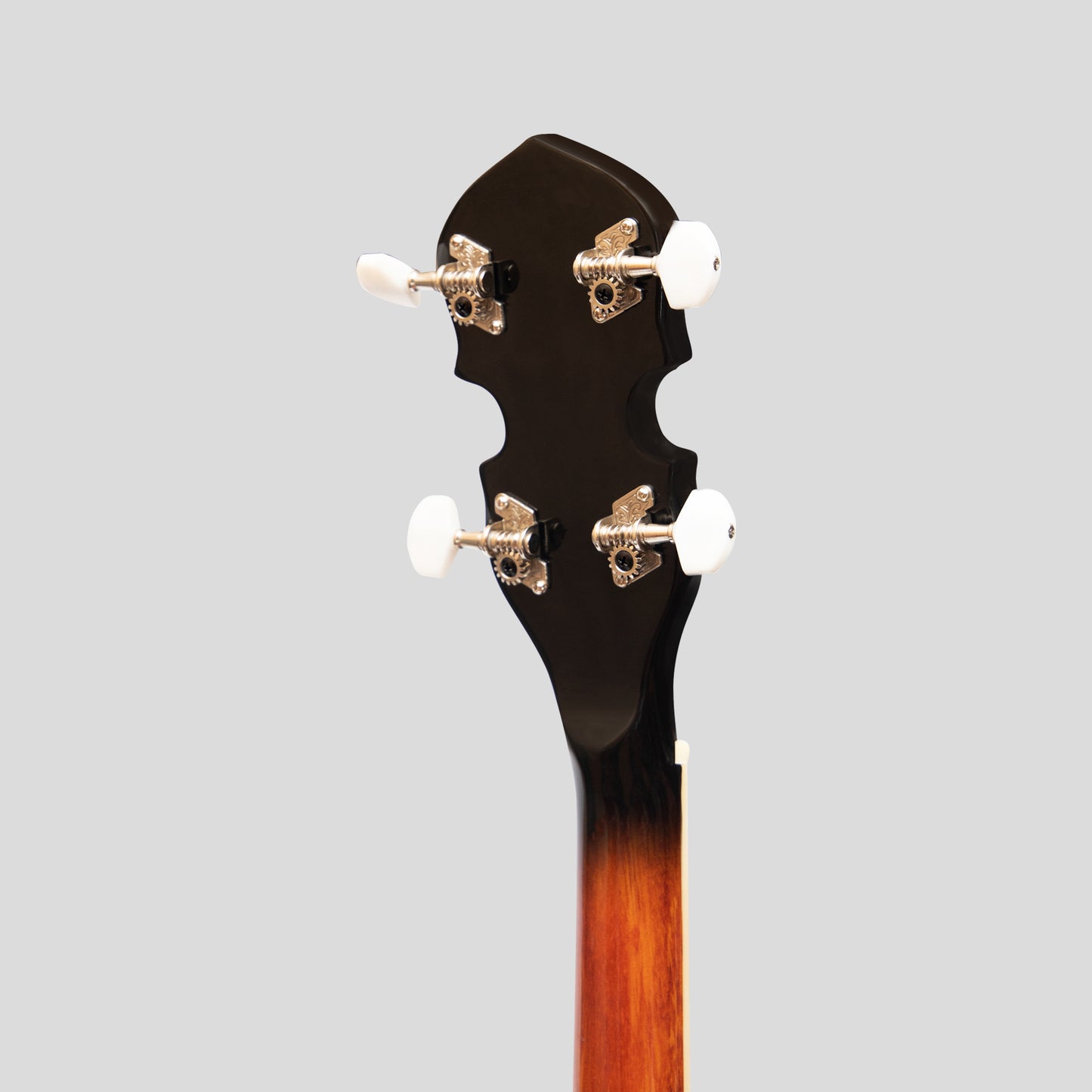 Heartland 4 String 19 Fret Irish Tenor Banjo serie di giocatori mancini con finitura chiusa Solid Back Sunburst