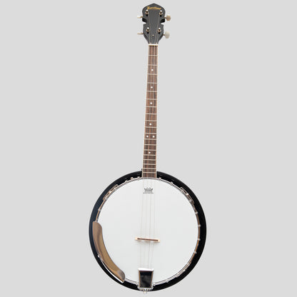 Heartland 4 Corde Banjo 19 tasti Irish Tenor Banjo 24 Staffa con schienale solido chiuso