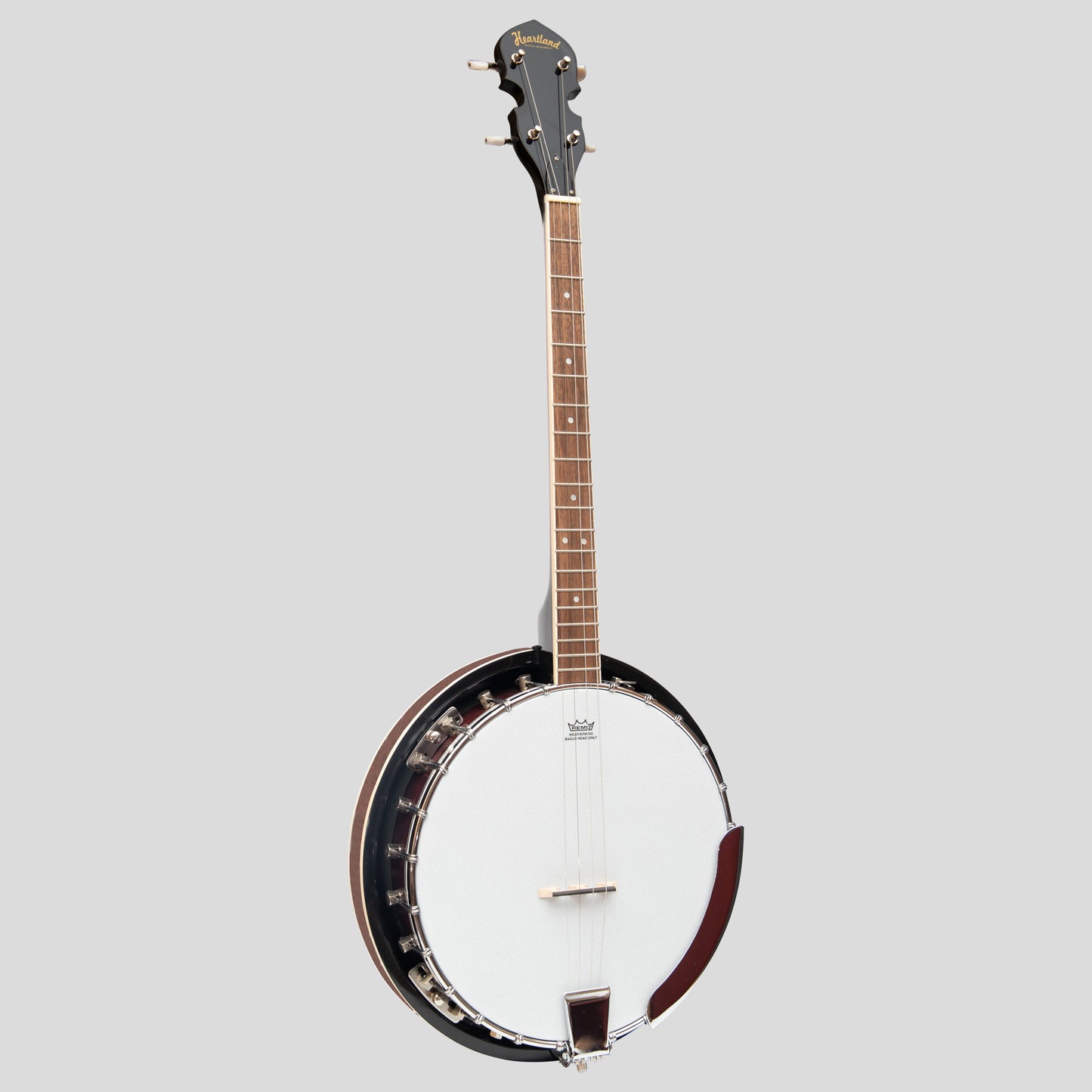 Heartland 4 String Banjo 19 Frets Irish Tenore Banjo Mano Sinistro 24 Staffa Con Schiena Solida Chiusa