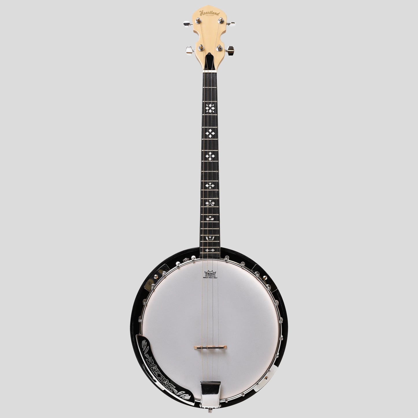 Heartland Deluxe Irish tenore Banjo 19 Frets con 24 staffa e finitura in acero solido chiuso