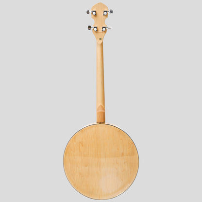 Heartland Deluxe Irish tenore Banjo 19 Frets con 24 staffa e finitura in acero solido chiuso