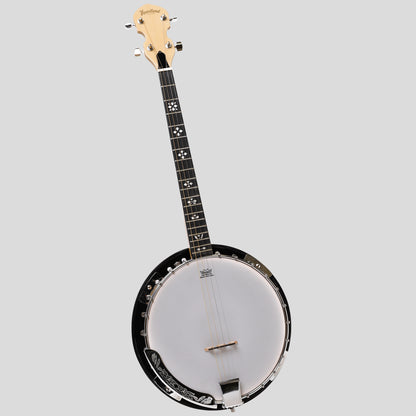 Heartland Deluxe Irish tenore Banjo 19 Frets con 24 staffa e finitura in acero solido chiuso