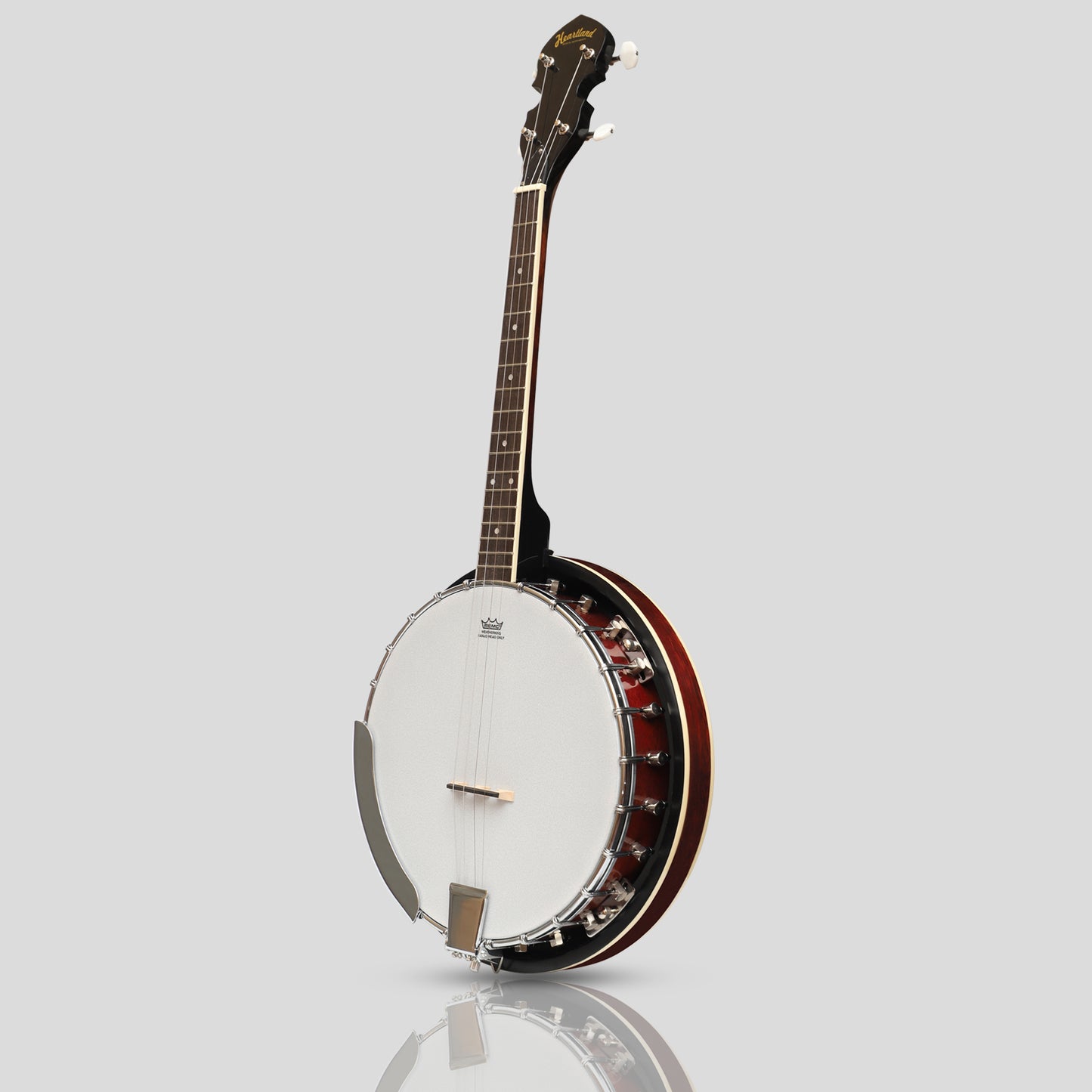 Heart land 4 String Banjo geschlossen Solid Back 17 Fret, 4 String Irish Tenor Banjo Kurz skala