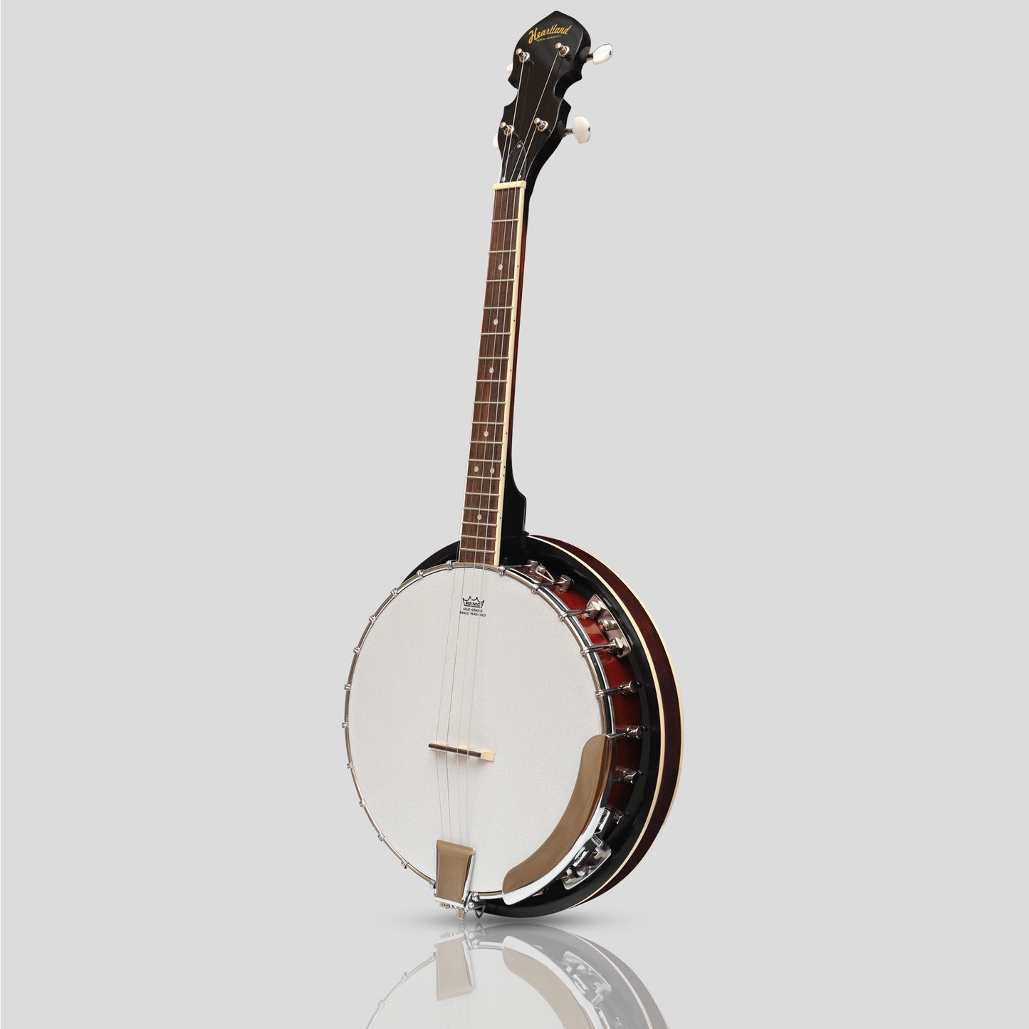 Heartland 4 Saiter Banjo Closed Solid Back 17 Bünde, Linkshänder 4 Saiter Irisches Tenor Banjo Kurze Mensur