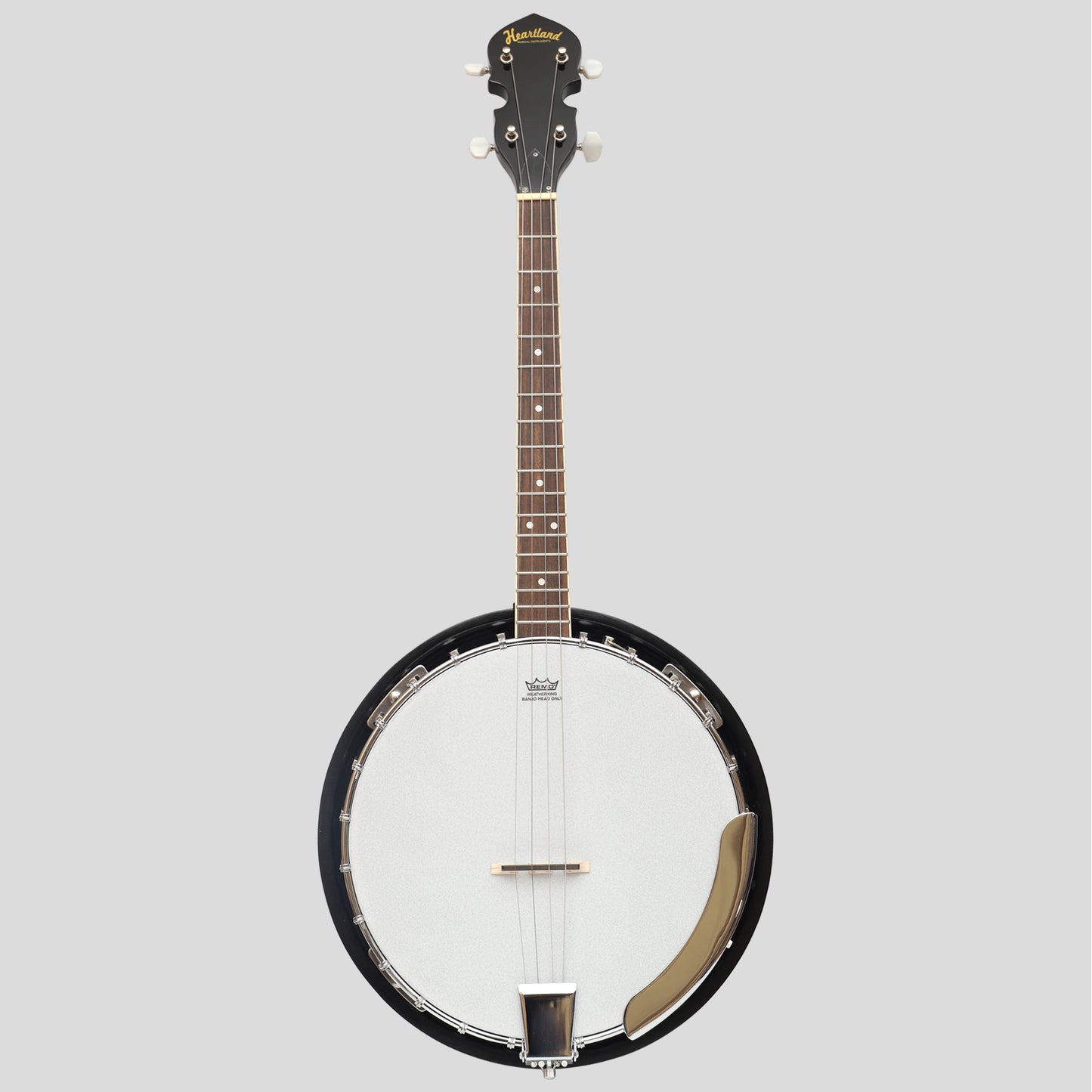 Heartland 4 Saiter Banjo Closed Solid Back 17 Bünde, Linkshänder 4 Saiter Irisches Tenor Banjo Kurze Mensur