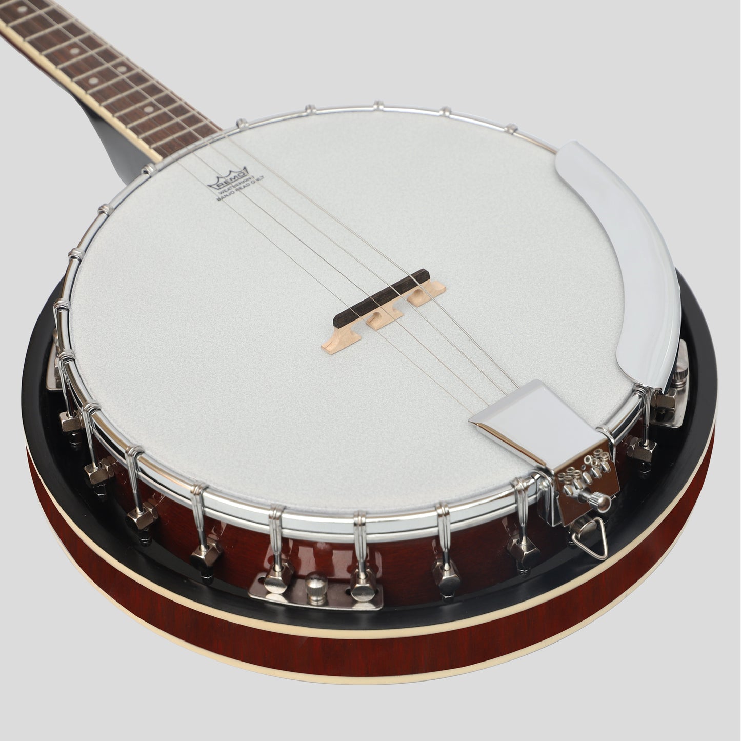 Heartland 4 Saiter Banjo Closed Solid Back 17 Bünde, Linkshänder 4 Saiter Irisches Tenor Banjo Kurze Mensur