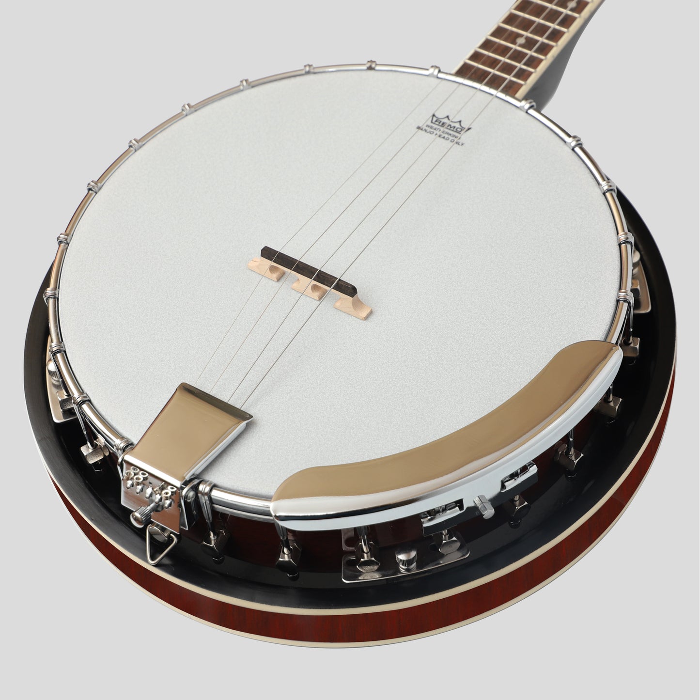 Heartland 4 Saiter Banjo Closed Solid Back 17 Bünde, Linkshänder 4 Saiter Irisches Tenor Banjo Kurze Mensur