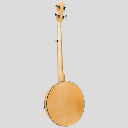 Heartland 5 String Deluxe Irish Banjo Left Handed 24 Bracket mit geschlossenem Ahorn-Finish