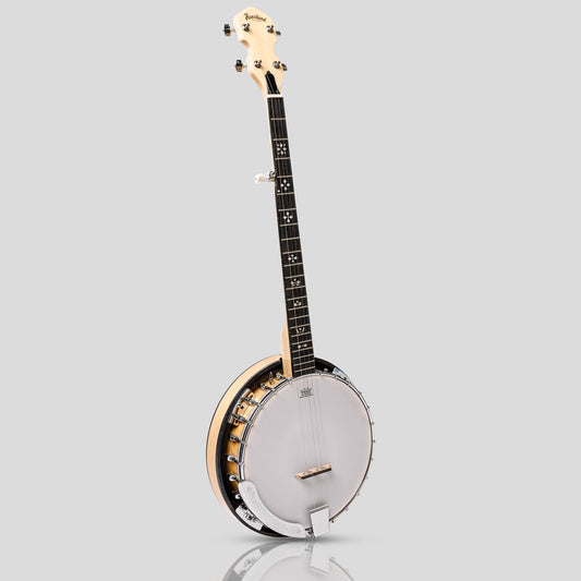 Heartland 5 String Deluxe Irish Banjo 24 Bracket con finitura in acero solido chiuso