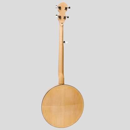 Heartland 5 String Deluxe Irish Banjo 24 Bracket con finitura in acero solido chiuso