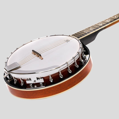 Heartland 6 corde Irish Banjo Left Handed Player Series 24 Bracket con finitura chiusa a raggi di sole