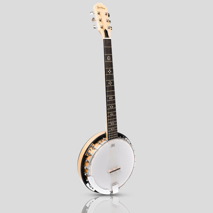 Heart land 6 String Deluxe Irish Banjo 24 Halterung mit geschlossenem Rücken Ahorn Finish