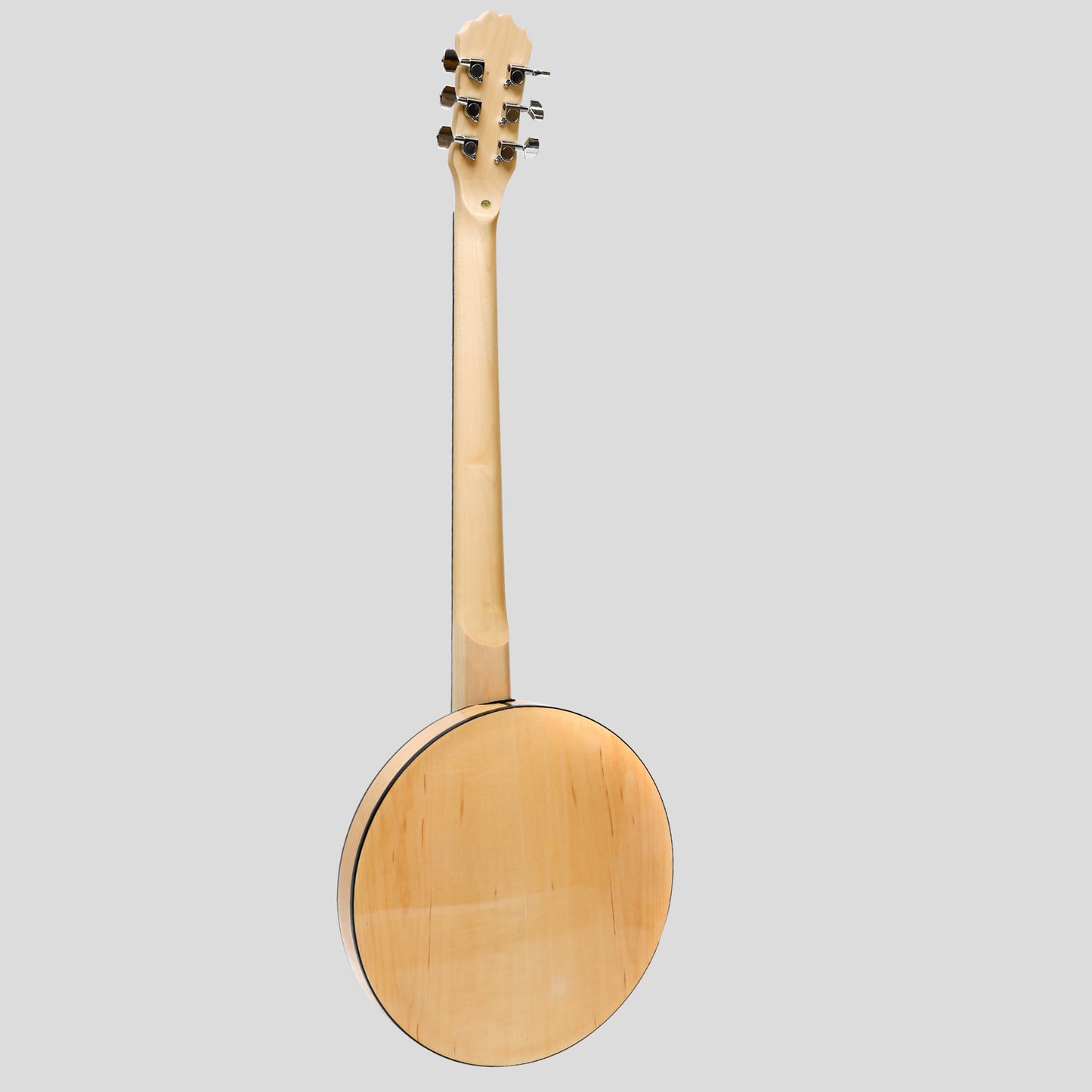 Heartland 6 String Deluxe Irish Banjo Left Handed 24 Bracket mit geschlossenem Solid Back Maple Finish