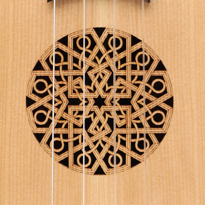 HEARTLAND BAROQUE UKULELE, 4-SAITIGER BARITON AUS NUSSBAUM UND LACEWOOD FÜR LINKSHÄNDER