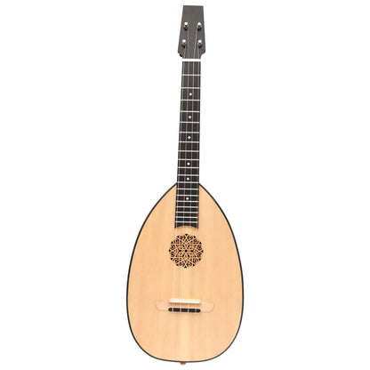 Heartland Baroque Ukulele, 4 String Baritone Variegated Walnut And Lacewood Muzikkon