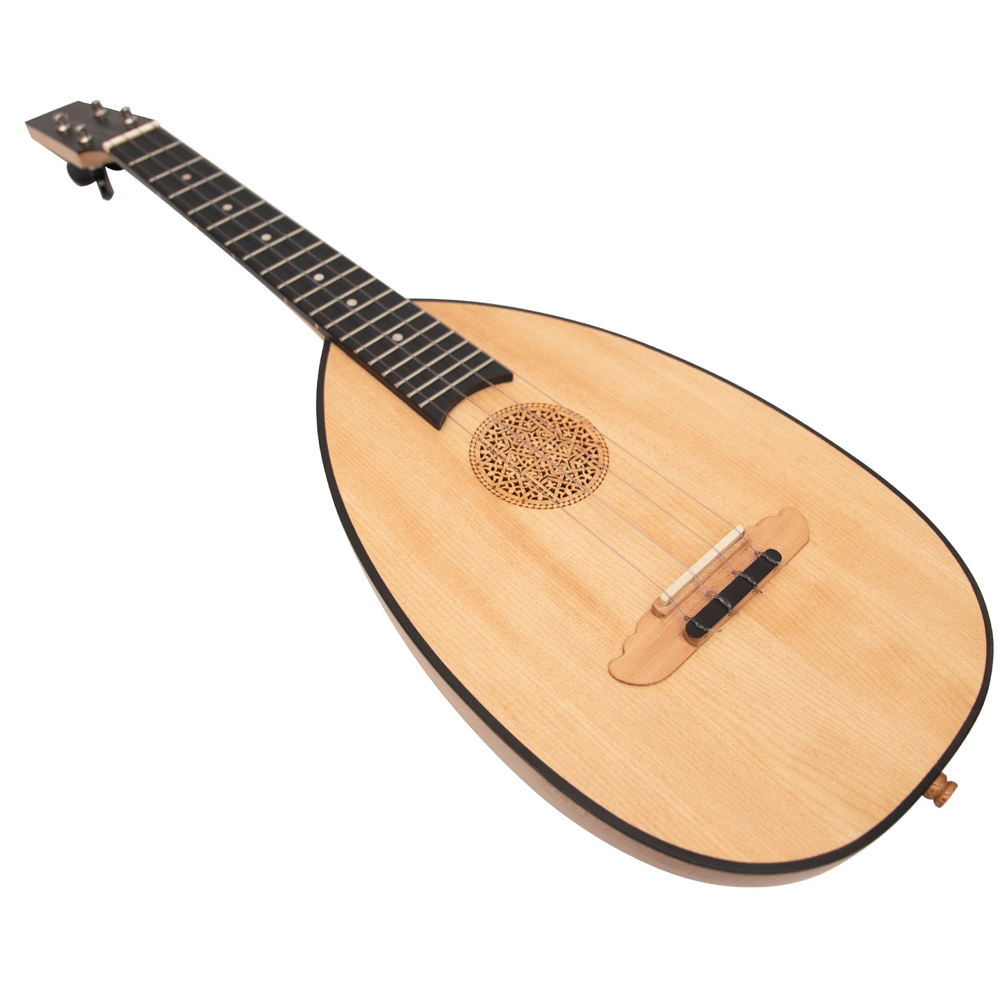 UKULELE BAROCCO HEARTLAND, TENORE A 4 CORDE VARIEGATO NOCE E PIZZO MANO SINISTRA