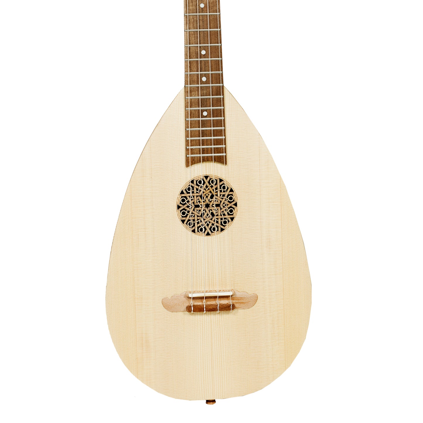 Heartland Baroque Ukulele, 4 String Baritone Walnut Muzikkon