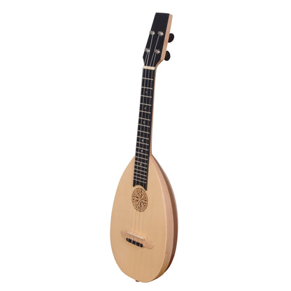 HEARTLAND BAROQUE UKUlELE, PASSEGGIATA VARIEGATA DEL CONCERTO A 4 STRINGERE E LACEWOOD A MANO