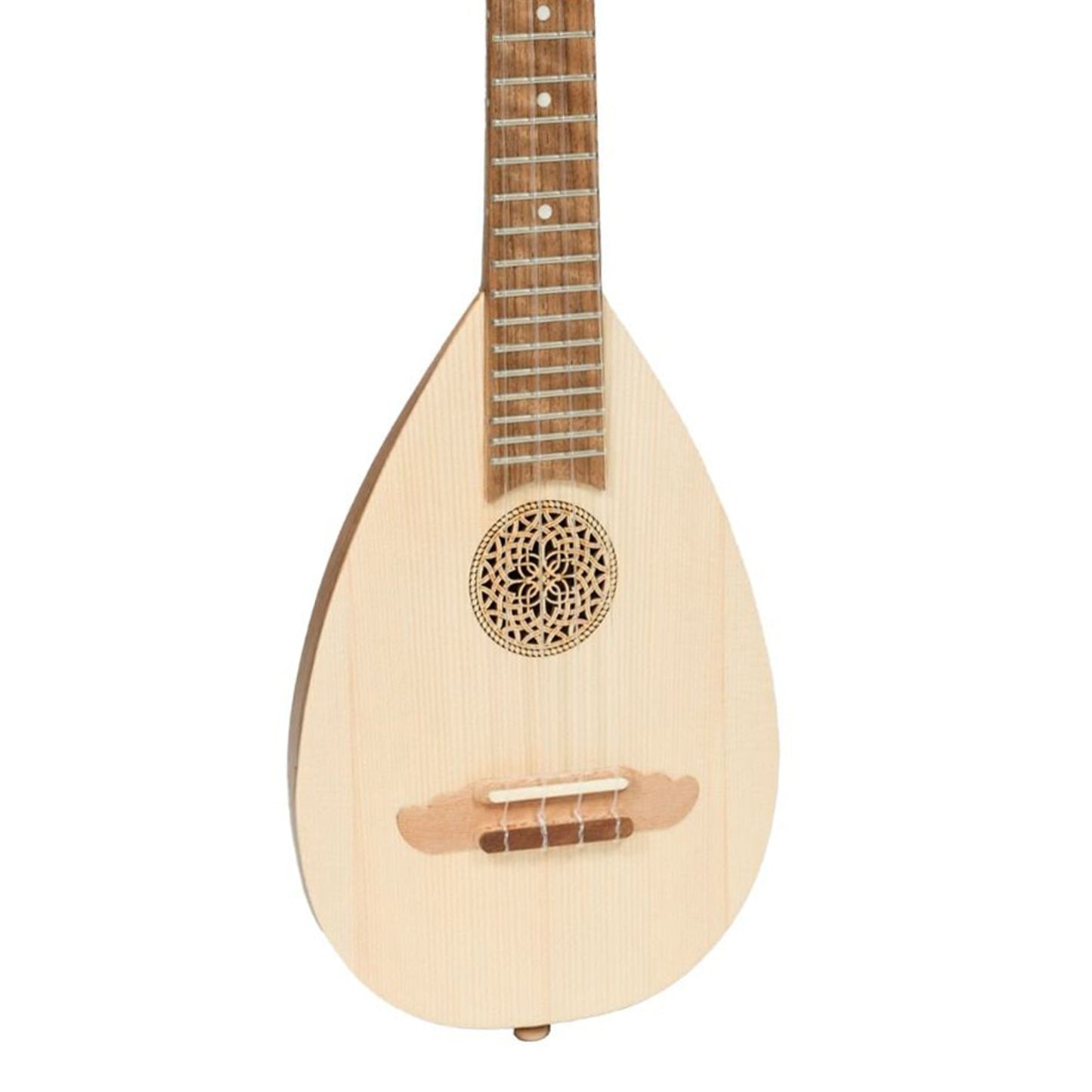 HEARTLAND BAROQUE UKULELE, 4-SAITIGER SOPRAN AUS NUSSBAUM UND SPITZENHOLZ FÜR LINKSHÄNDER